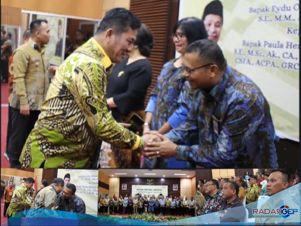 Bupati Nisel Sokhiatulo Laia Hadiri Acara Sertijab Kepala BPK Perwakilan Provsu